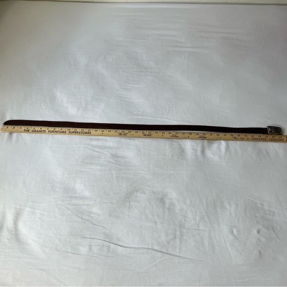 Harley Davidson Brown leather belt size 36 #98475-95V On Split Cowhide USA - Picture 9 of 9